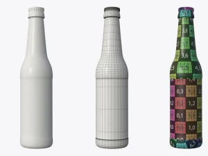 beer bottle 03 3D Model