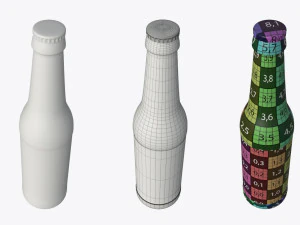 beer bottle 03 3D Model