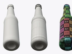 beer bottle 03 3D Model