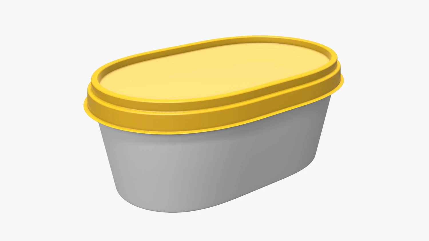 margarine oval package 01 3D Model .c4d .max .obj .3ds .fbx .stl .blend 