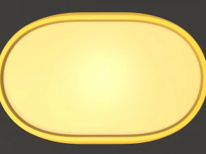 margarine oval package 01 3D Model