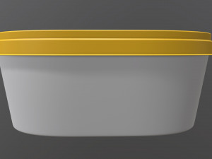 margarine oval package 01 Model 3D