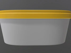 margarine oval package 01 3D Model