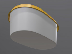 margarine oval package 01 Model 3D