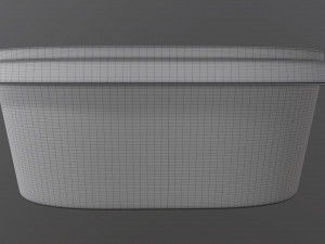 margarine oval package 01 Model 3D