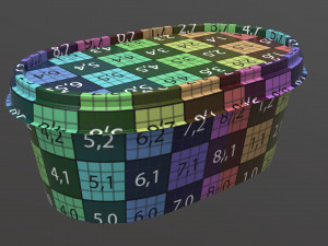margarine oval package 01 Model 3D