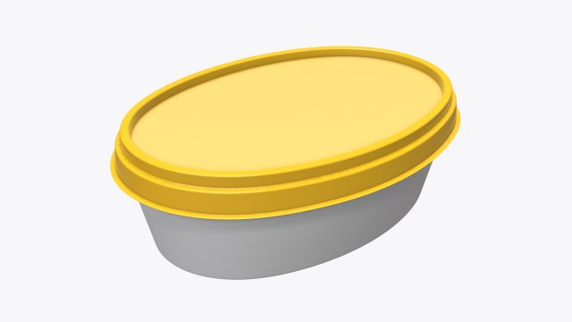 margarine oval package 02 3Dモデル .c4d .max .obj .3ds .fbx .stl .blend 