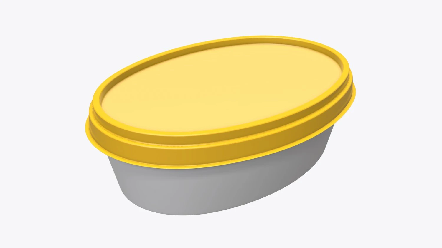 margarine oval package 02 3D Model .c4d .max .obj .3ds .fbx .stl .blend 