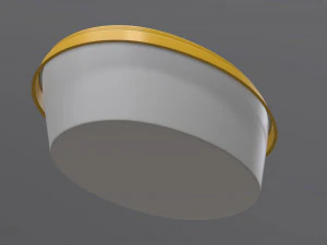 margarine oval package 02 3D Model