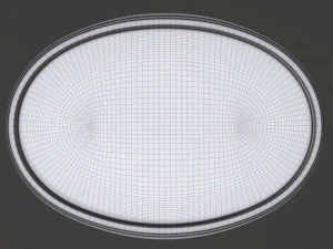 margarine oval package 02 3D Model