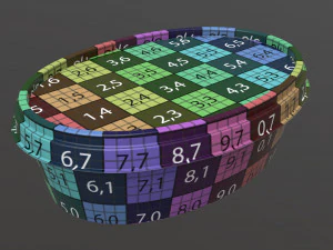 margarine oval package 02 3D Model