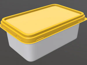 margarine rectangular package 01 3D Model