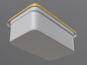 margarine rectangular package 01 3D Модель