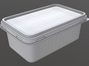 margarine rectangular package 01 3D Модель