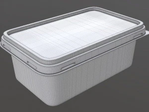 margarine rectangular package 01 3D Model