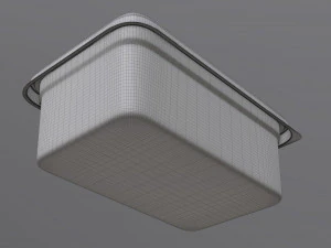 margarine rectangular package 01 3D Model
