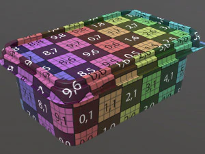 margarine rectangular package 01 3D Model