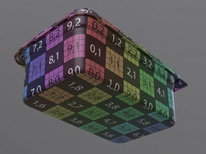 margarine rectangular package 01 3D Model