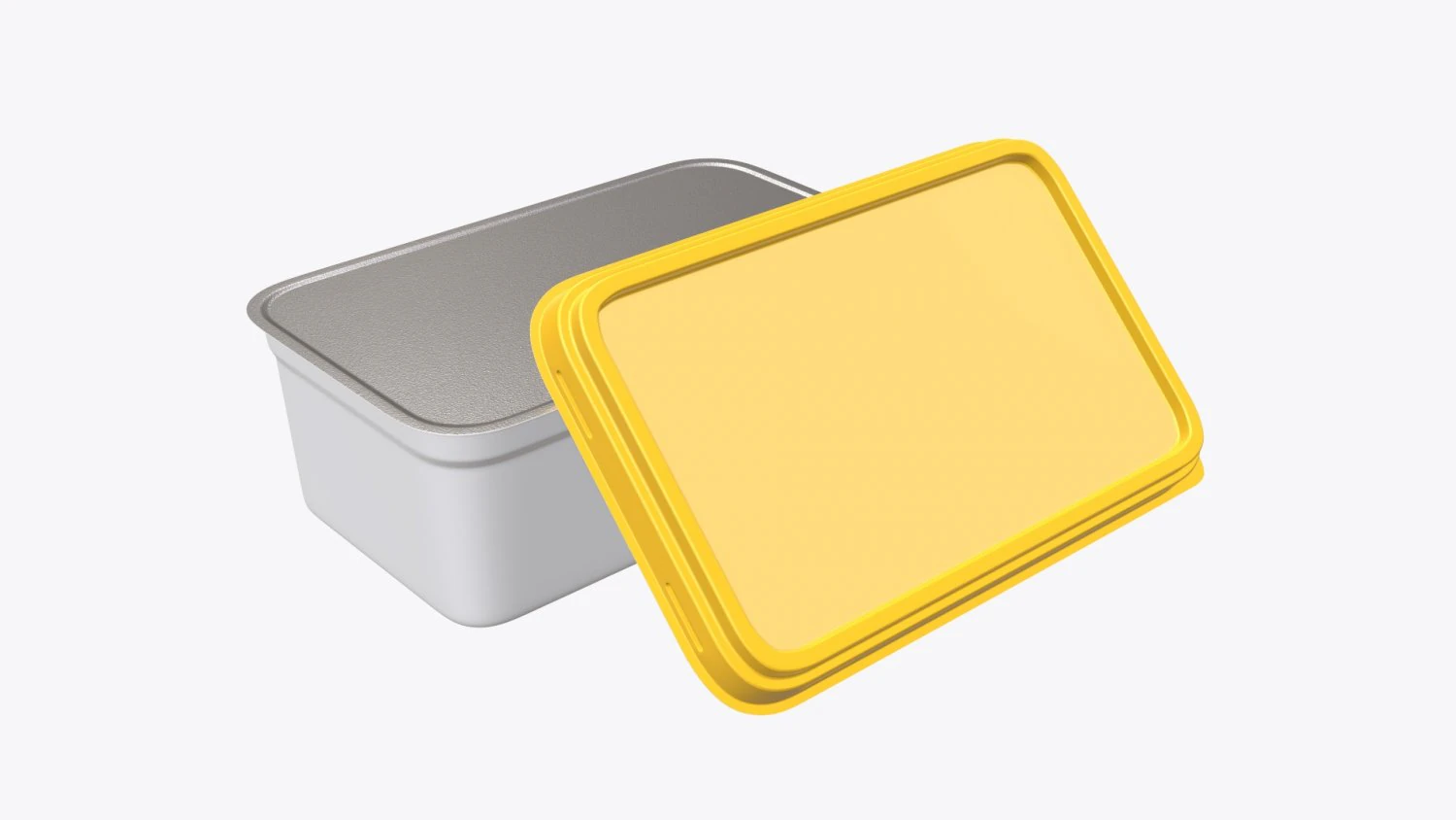margarine rectangular package 02 3D Model .c4d .max .obj .3ds .fbx .stl .blend