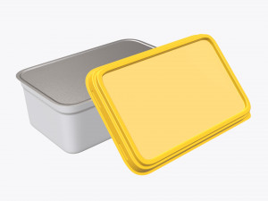 margarine rectangular package 02 3D 모델
