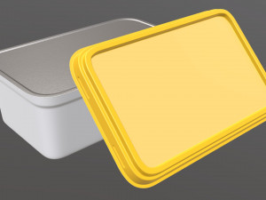 margarine rectangular package 02 3D Model
