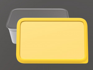 margarine rectangular package 02 3D Model
