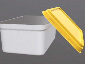 margarine rectangular package 02 3D Model