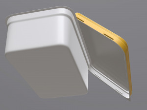 margarine rectangular package 02 3D Model