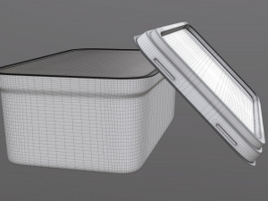 margarine rectangular package 02 3D Model