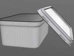 margarine rectangular package 02 3D Model