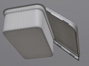 margarine rectangular package 02 3D Model