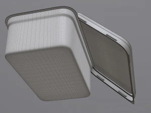 margarine rectangular package 02 3D Model
