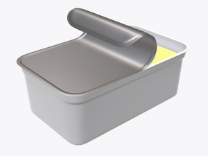 margarine rectangular package 03 3D Model