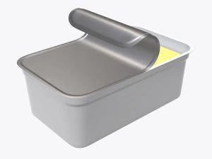 margarine rectangular package 03 3D Model