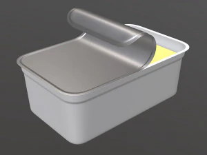 margarine rectangular package 03 3D Model