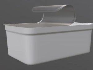 margarine rectangular package 03 3D Model