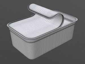 margarine rectangular package 03 3D Model