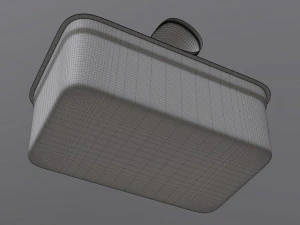 margarine rectangular package 03 3D Model