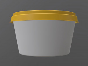 margarine round package 3D-Modell