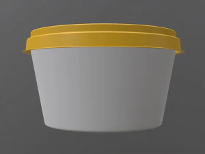 margarine round package 3D Model