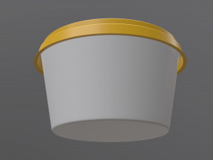 margarine round package 3D-Modell