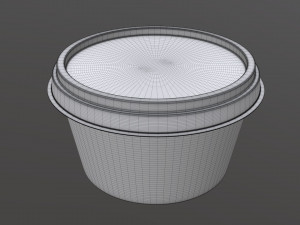 margarine round package 3D-Modell