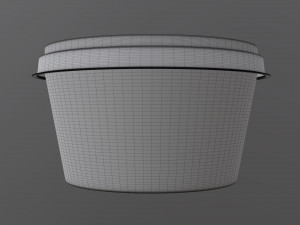margarine round package 3D-Modell