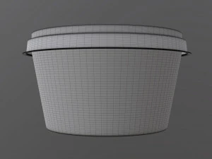 margarine round package 3D Model