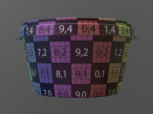 margarine round package 3D-Modell