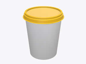 sour cream plastic package Modelo 3D