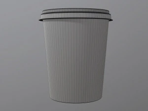 sour cream plastic package 3D Model
