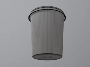 sour cream plastic package 3D Model