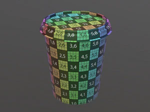 sour cream plastic package 3D Model