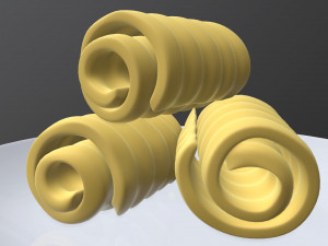 butter on plate Model 3D